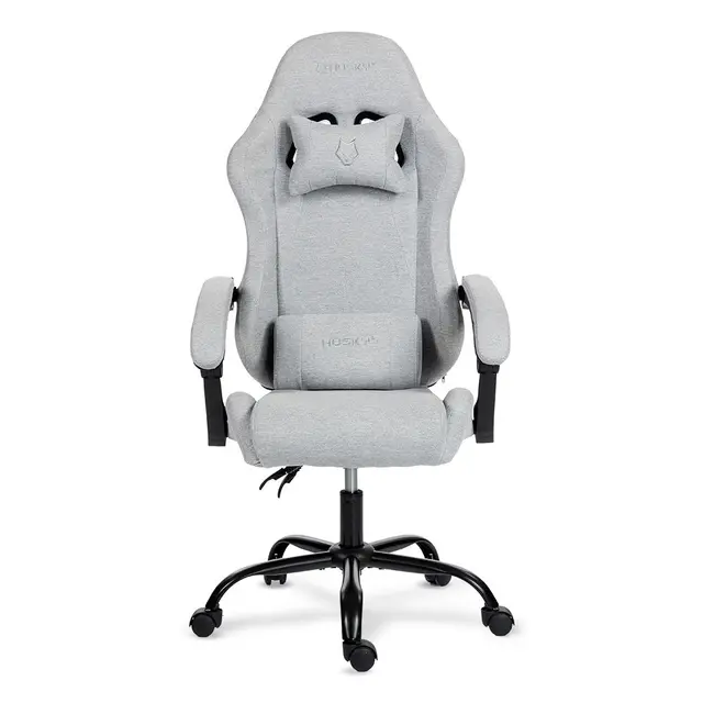 Cadeira Gamer Husky Storm 100, Até 120kg, Almofadas, Reclinável 135º, Tecido, Cinza - HCG100CZT